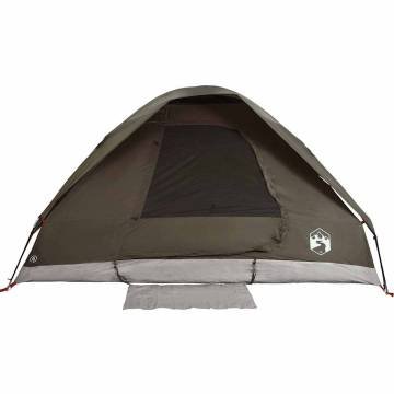  Camping Tent Dome 2-Person Brown Waterproof