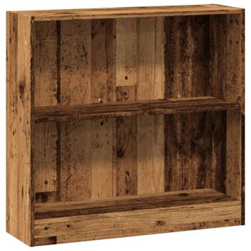  Bookcase Old Wood 80x24x76 cm Engineered Wood