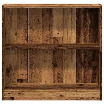  Bookcase Old Wood 80x24x76 cm Engineered Wood