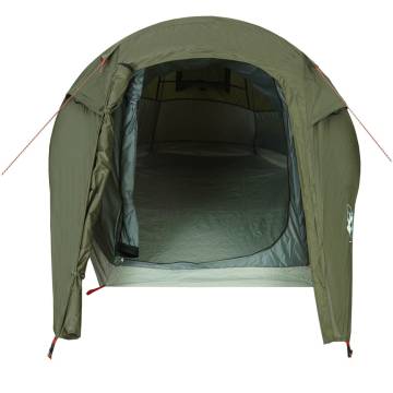  Camping Tent Tunnel 3-Person Olive Green Waterproof