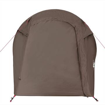  Camping Tent Tunnel 2-Person Brown Waterproof