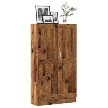  Book Cabinet Old Wood 82.5x30.5x150 cm Engineered Wood