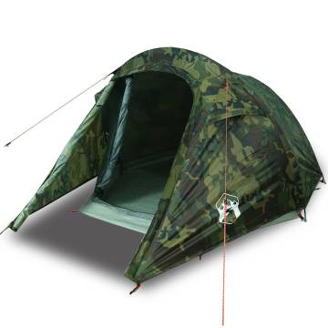  Camping Tent Tunnel 2-Person Camouflage Waterproof