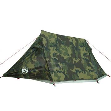  Camping Tent Tunnel 2-Person Camouflage Waterproof