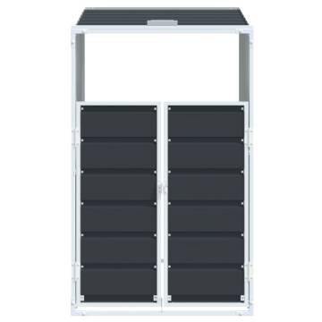  Wheelie Bin Storage for Single Bin Anthracite 72x81x115 cm Steel