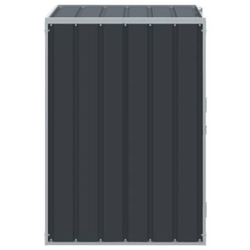  Wheelie Bin Storage for Single Bin Anthracite 72x81x115 cm Steel