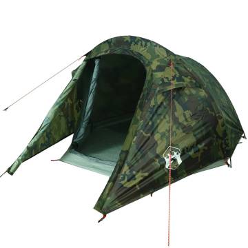  Camping Tent Tunnel 3-Person Camouflage Waterproof