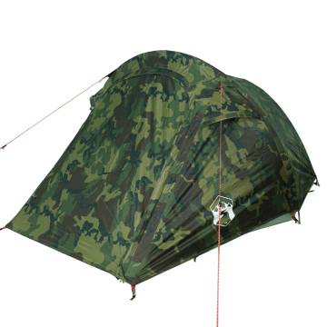  Camping Tent Tunnel 3-Person Camouflage Waterproof