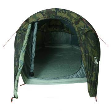  Camping Tent Tunnel 3-Person Camouflage Waterproof