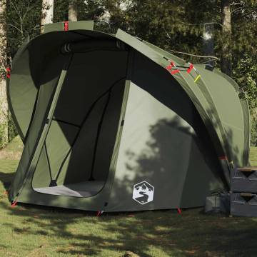  Fishing Tent 4-Person Olive Green Waterproof