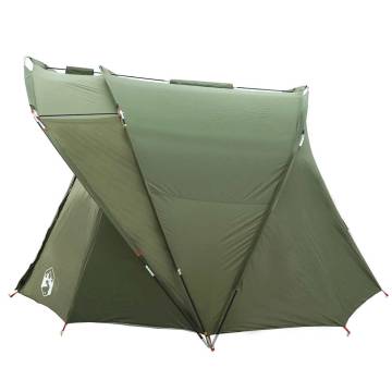  Fishing Tent 4-Person Olive Green Waterproof