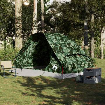  Camping Tent Dome 4-Person Camouflage Waterproof