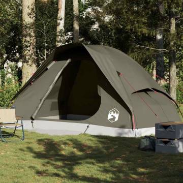  Family Tent Dome 6-Person Brown Waterproof