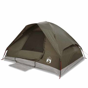  Family Tent Dome 6-Person Brown Waterproof