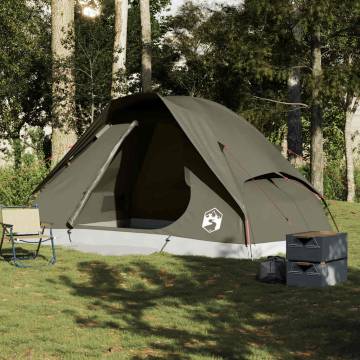  Family Tent Dome 6-Person Brown Waterproof