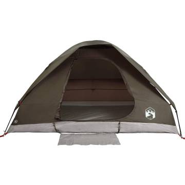  Family Tent Dome 6-Person Brown Waterproof