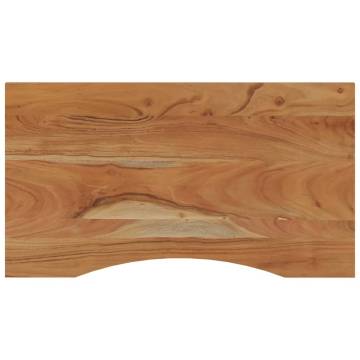  Desk Top 80x50x2.5 cm Rectangular Solid Wood Acacia