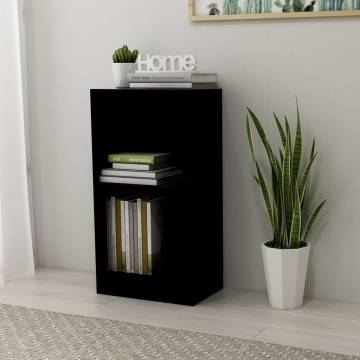  Bookshelf Black 40x24x75 cm Engineered Wood