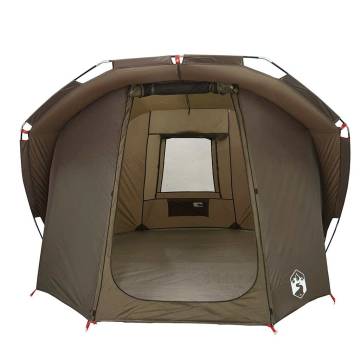  Fishing Tent 4-Person Brown Waterproof