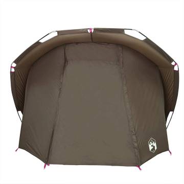  Fishing Tent 4-Person Brown Waterproof