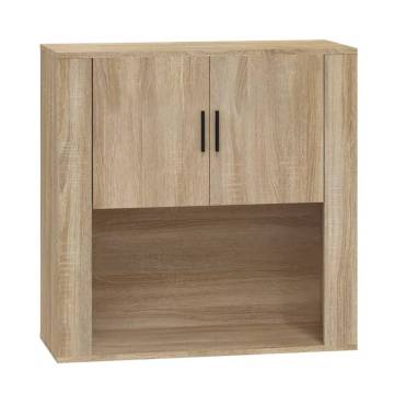 Wall Cabinet Sonoma Oak 80x33x80 cm Engineered Wood