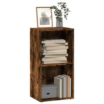  Bookcase Smoked Oak 40x30x77 cm Engineered Wood