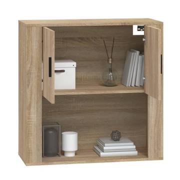 Wall Cabinet Sonoma Oak 80x33x80 cm Engineered Wood