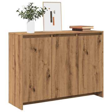  Sideboard Artisan Oak 102x33x75 cm Engineered Wood