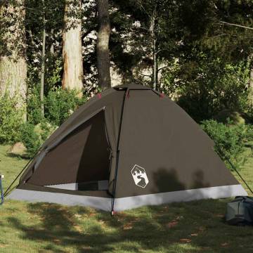  Camping Tent Dome 2-Person Brown Waterproof