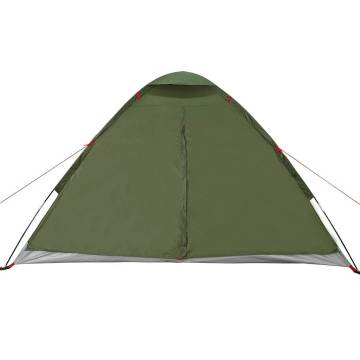  Camping Tent Dome 4-Person Olive Green Waterproof