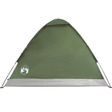  Camping Tent Dome 4-Person Olive Green Waterproof