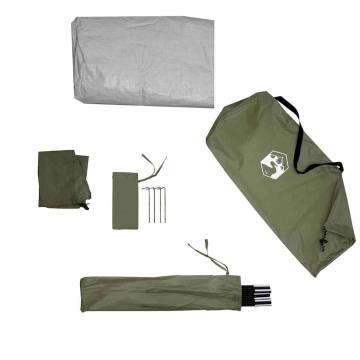  Camping Tent Dome 4-Person Olive Green Waterproof