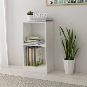  Bookshelf White 40x24x75 cm Engineered Wood