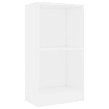  Bookshelf White 40x24x75 cm Engineered Wood