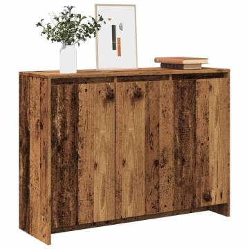  Sideboard Old Wood 102x33x75 cm Engineered Wood