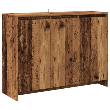  Sideboard Old Wood 102x33x75 cm Engineered Wood