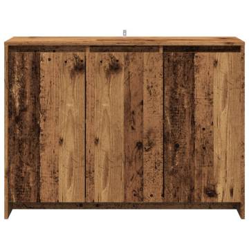  Sideboard Old Wood 102x33x75 cm Engineered Wood