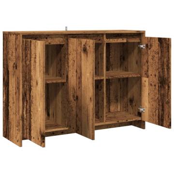  Sideboard Old Wood 102x33x75 cm Engineered Wood