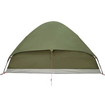  Camping Tent Dome 4-Person Olive Green Waterproof