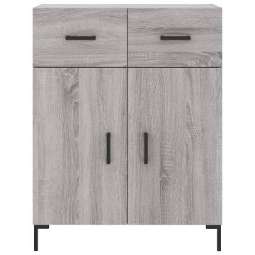  Highboard Grey Sonoma 69.5x34x180 cm Engineered Wood