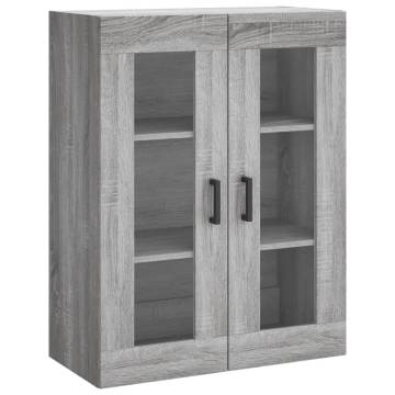  Highboard Grey Sonoma 69.5x34x180 cm Engineered Wood