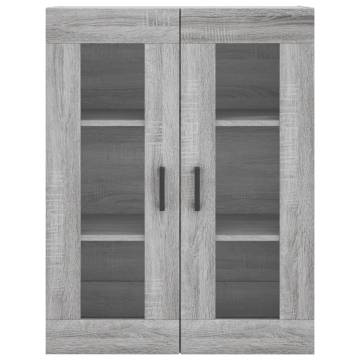  Highboard Grey Sonoma 69.5x34x180 cm Engineered Wood