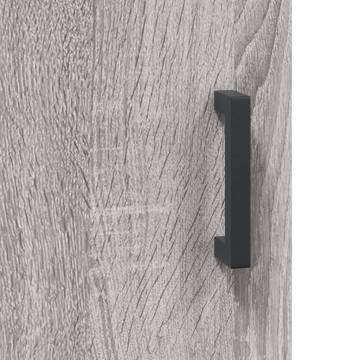  Highboard Grey Sonoma 69.5x34x180 cm Engineered Wood