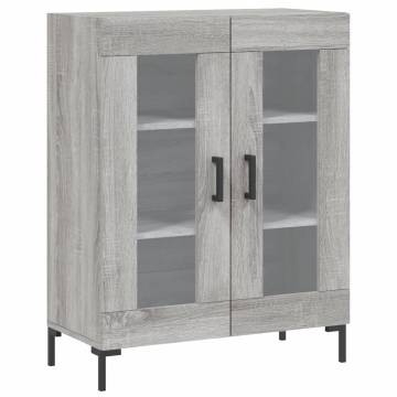  Highboard Grey Sonoma 69.5x34x180 cm Engineered Wood