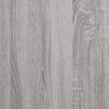  Highboard Grey Sonoma 69.5x34x180 cm Engineered Wood