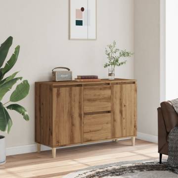  Sideboard Artisan Oak 102x35x70 cm Engineered Wood