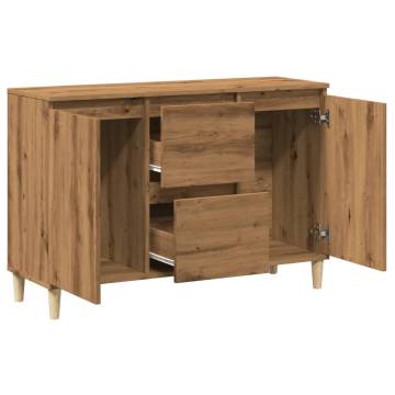  Sideboard Artisan Oak 102x35x70 cm Engineered Wood