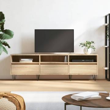  TV Cabinet Sonoma Oak 150x30x44.5 cm Engineered Wood