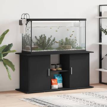 Aquarium Stand Black 121x41x58 cm Engineered Wood