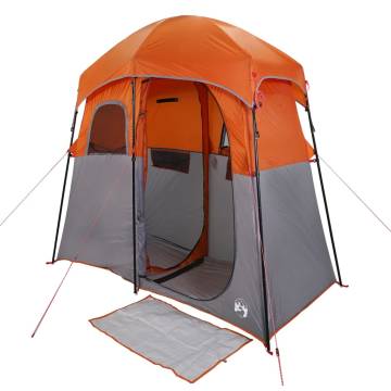  Shower Tent 2-Person Grey and Orange Waterproof